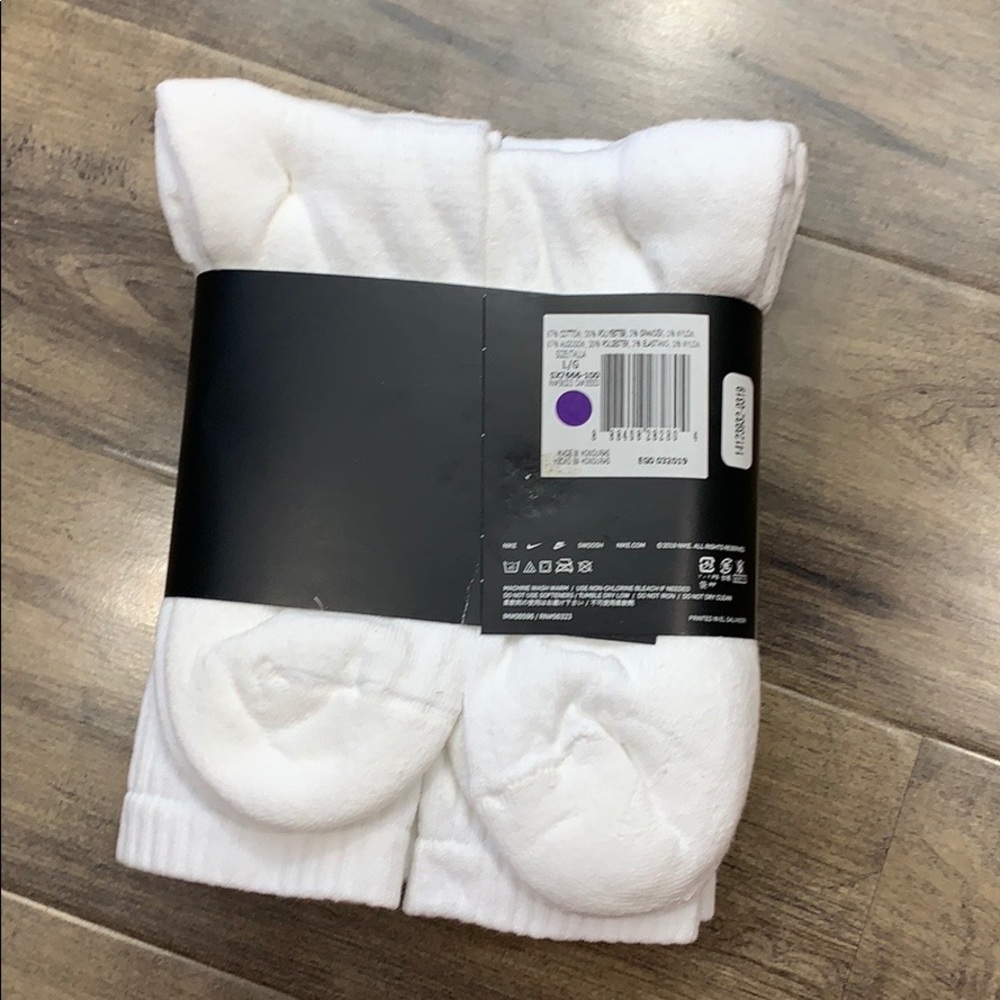 NIKE EVERYDAY COTTON CUSHIONED CREW MEN’S SOCKS - Picture 8 of 16